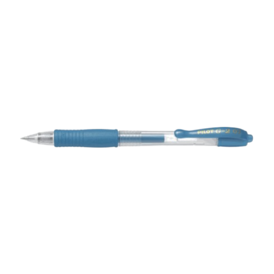 PILOT ΣΤΥΛΟ G-2 0.7mm ΜΠΛΕ ΜΕΤΑΛΛΙΚΟ